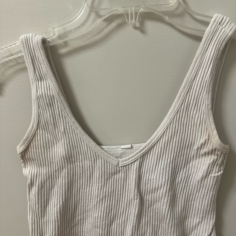 Women's Ribbed Tank Top - Cream